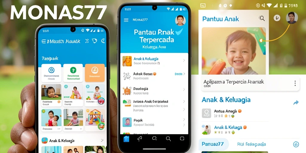 Tampilan antarmuka MONAS77 yang sederhana dan intuitif.