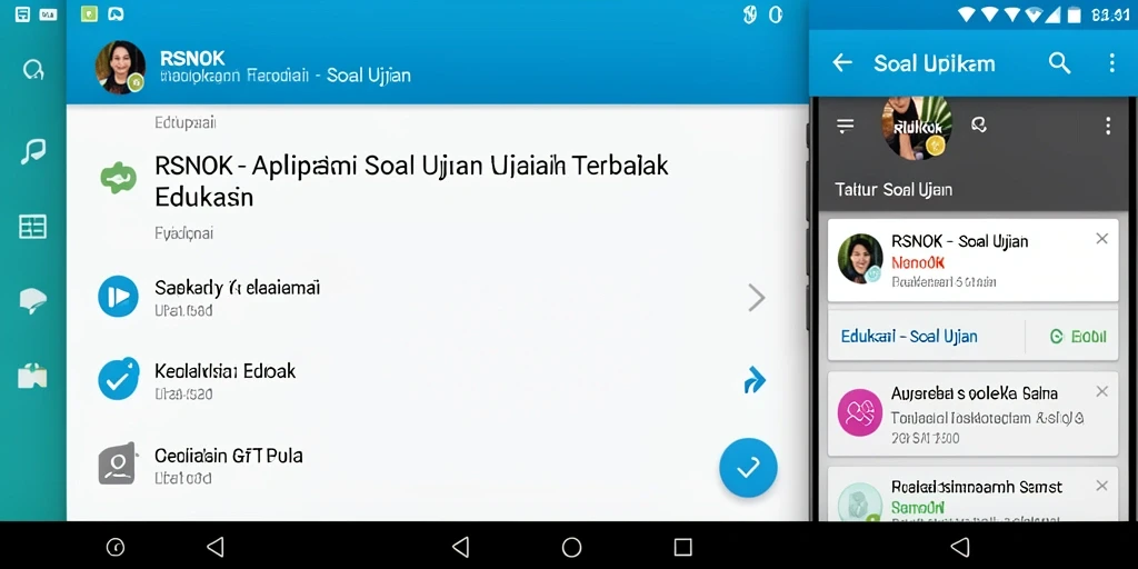 Screenshot utama RSNOK menampilkan antarmuka Soal Ujian yang interaktif.